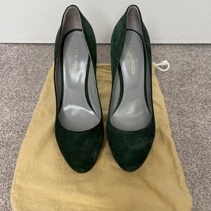 Brand new Sergio Rossi suede pumps. Size 6, comes with dust bag.